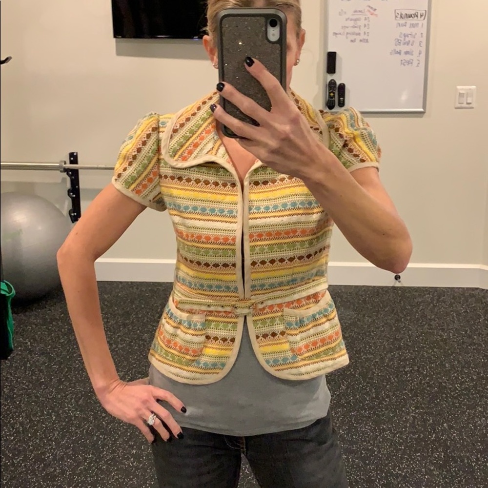 Nanette Lepore size 4, tweed, vintage blazer.